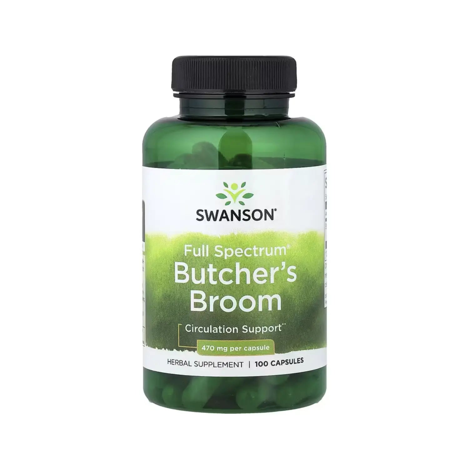 SWANSON FULL SPECTRUM BUTCHER'S BROOM 470 MG 100 CAPS