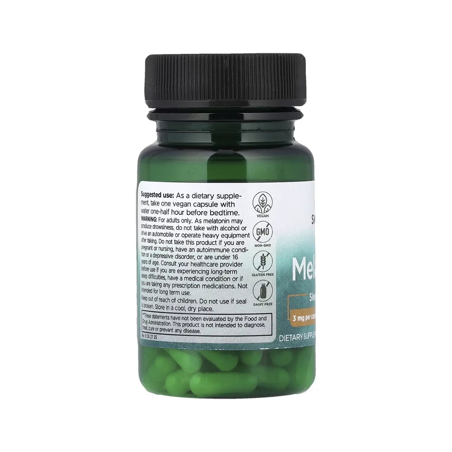 SWANSON MELATONINA 3 MG 60 CAPSULAS SFN