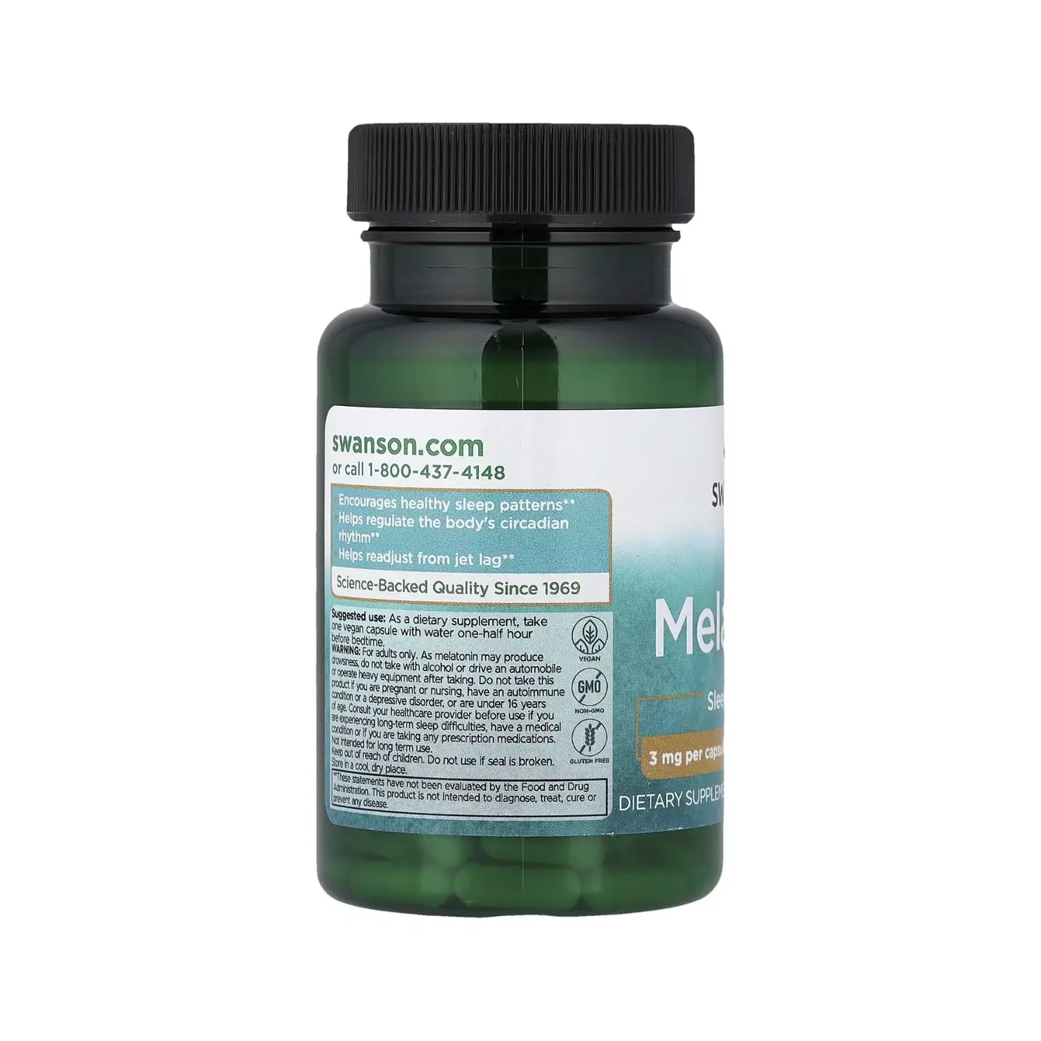 Swanson Melatonina 3 Mg 120 Cápsulas