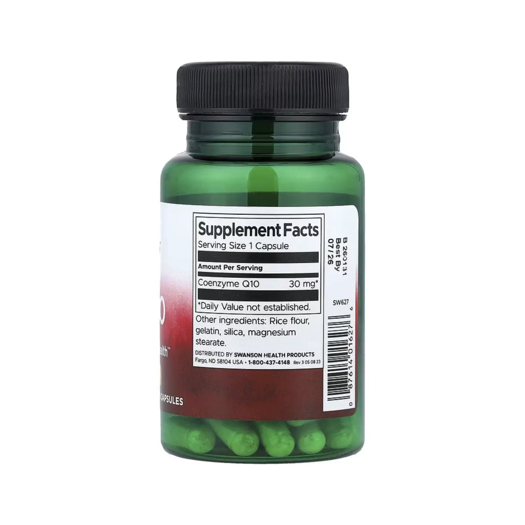 SWANSON COQ10 30 MG 60 CÁPSULAS SIN SABOR SFN