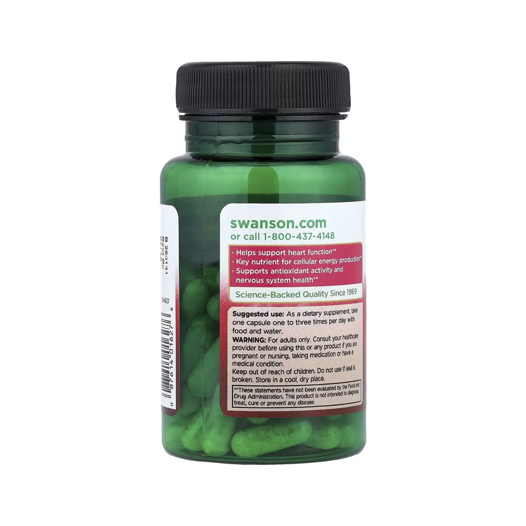 SWANSON COQ10 30 MG 60 CÁPSULAS SIN SABOR SFN