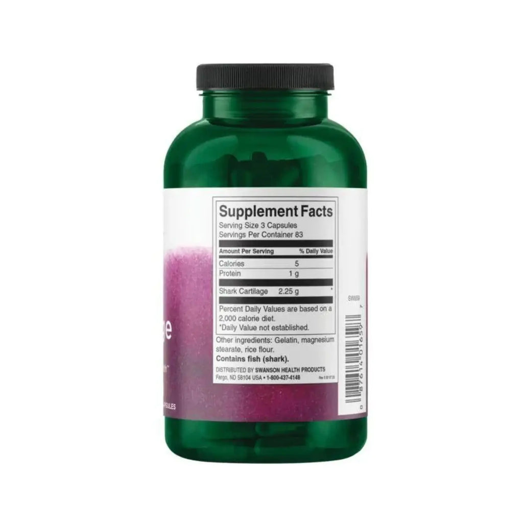 Swanson Shark Cartilage 750 mg 250 Caps SFN