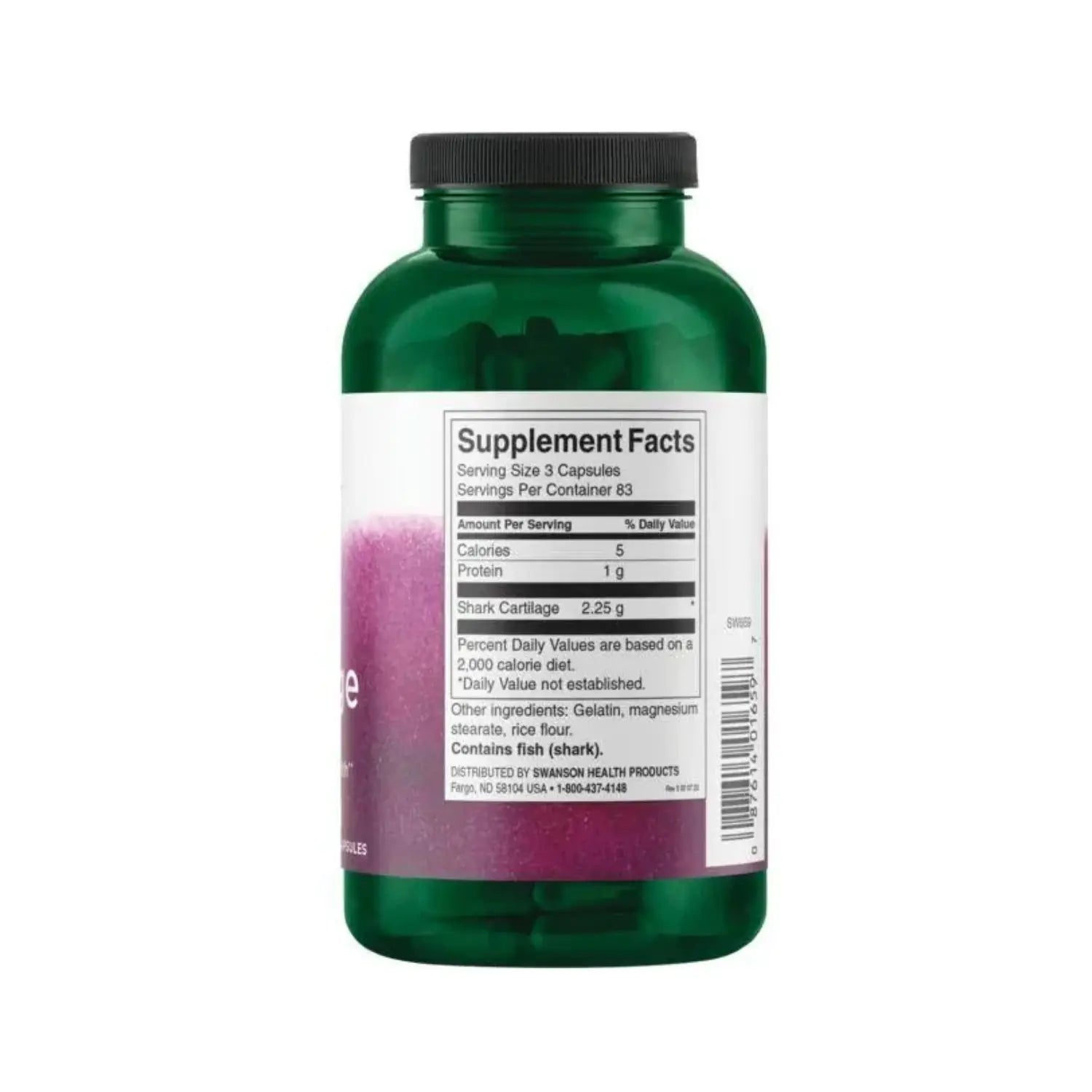 Swanson Shark Cartilage 750 mg 250 Caps SFN