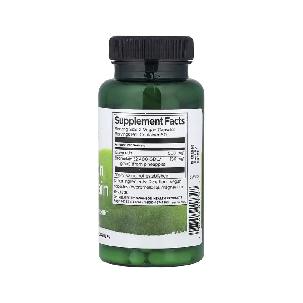 Swanson Quercetin & Bromelain - Advanced Formula 100 Caps
