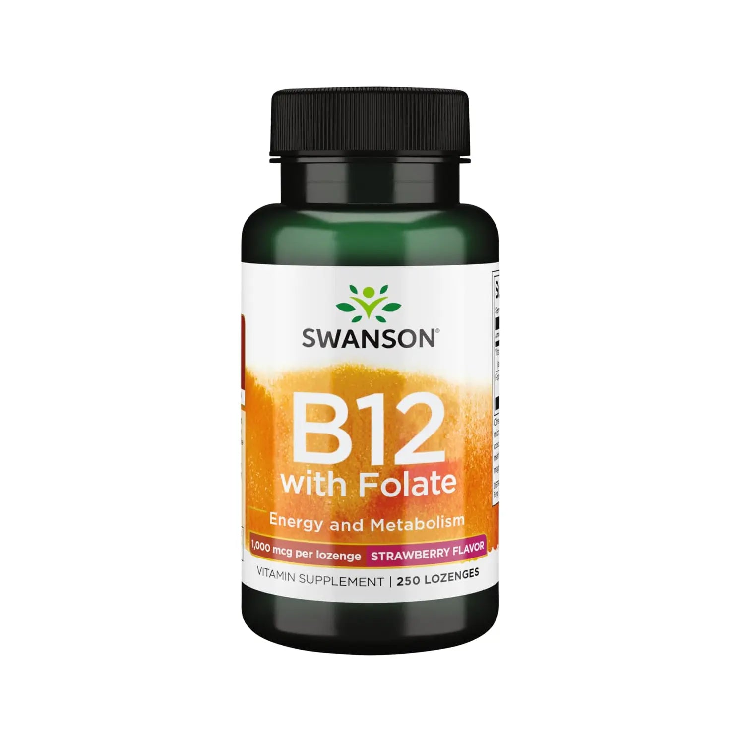 SWANSON VITAMINA B12 CON FOLATO 1000MCG 250 PASTILLAS SFN