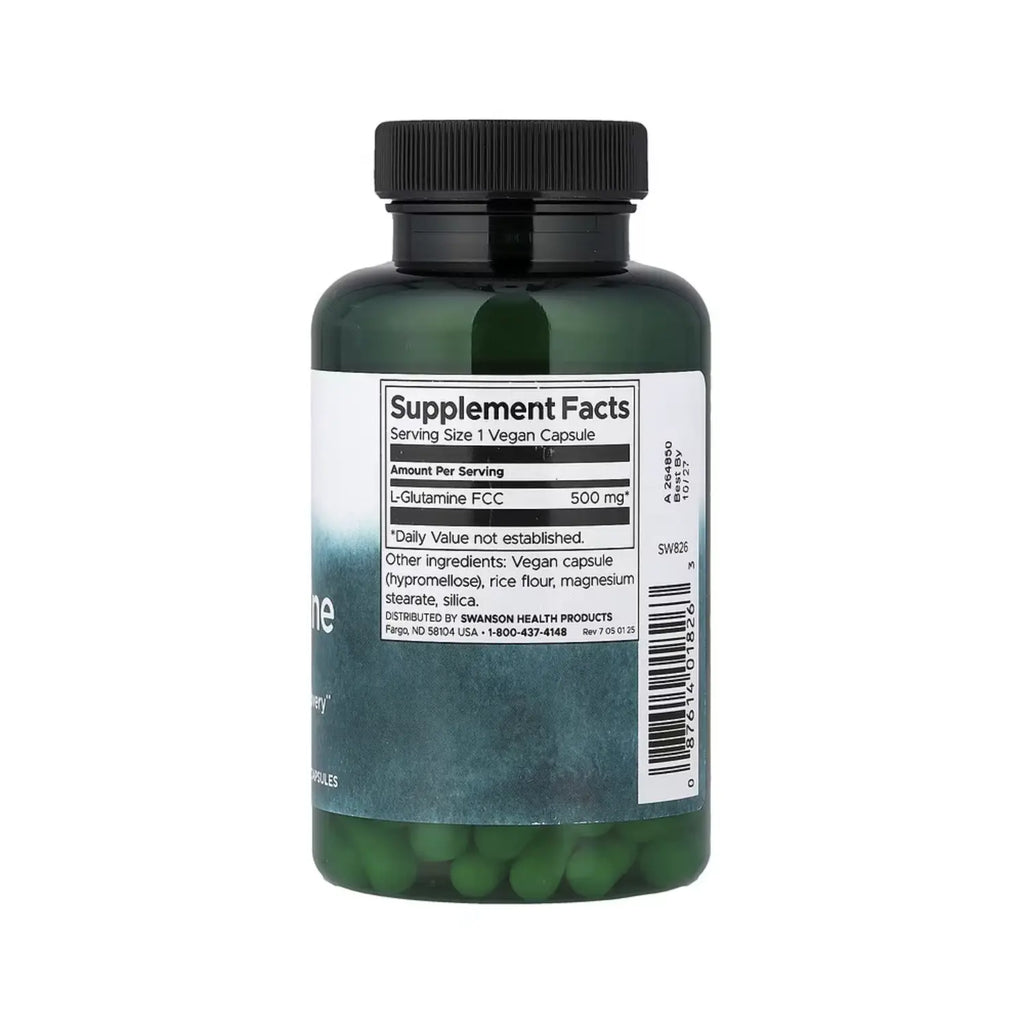 Swanson L-glutamine L-GLUTAMINA 500mg 100caps Sfn