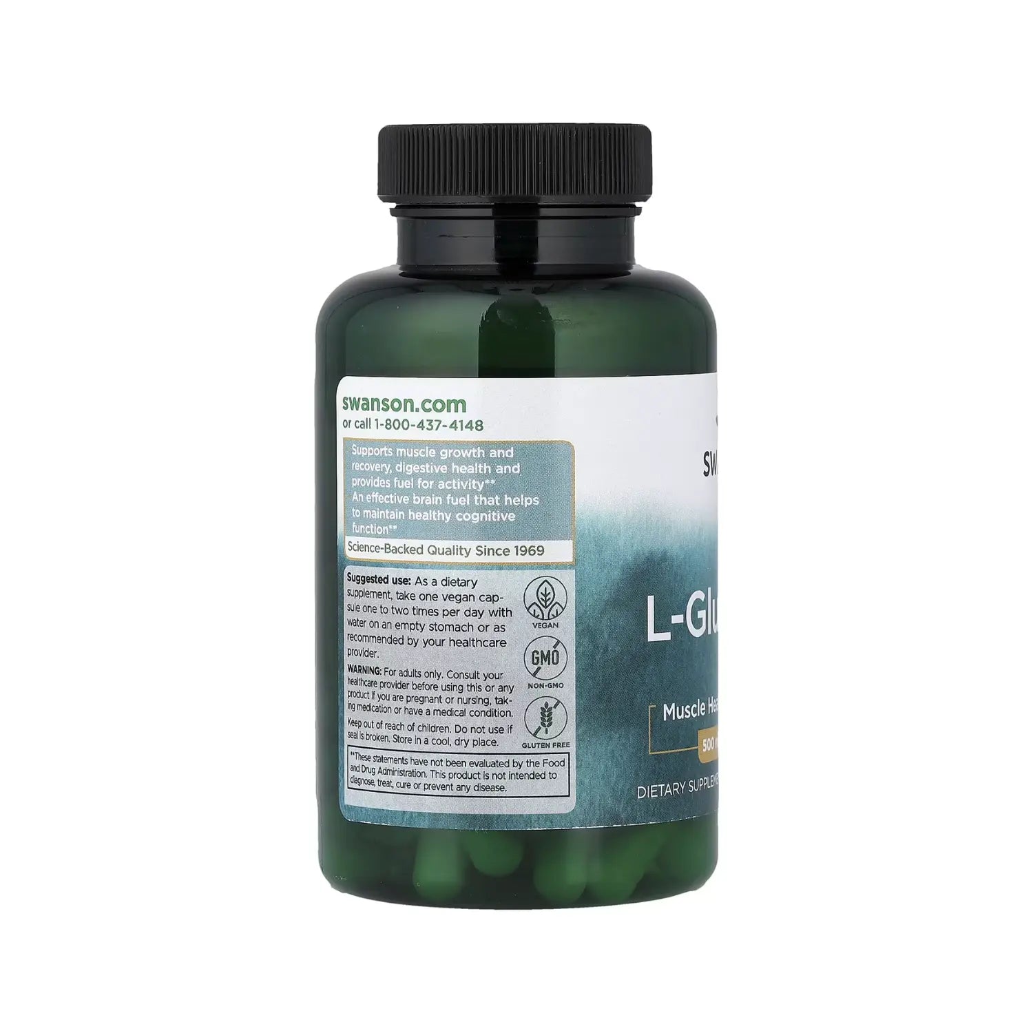 Swanson L-glutamine L-GLUTAMINA 500mg 100caps Sfn