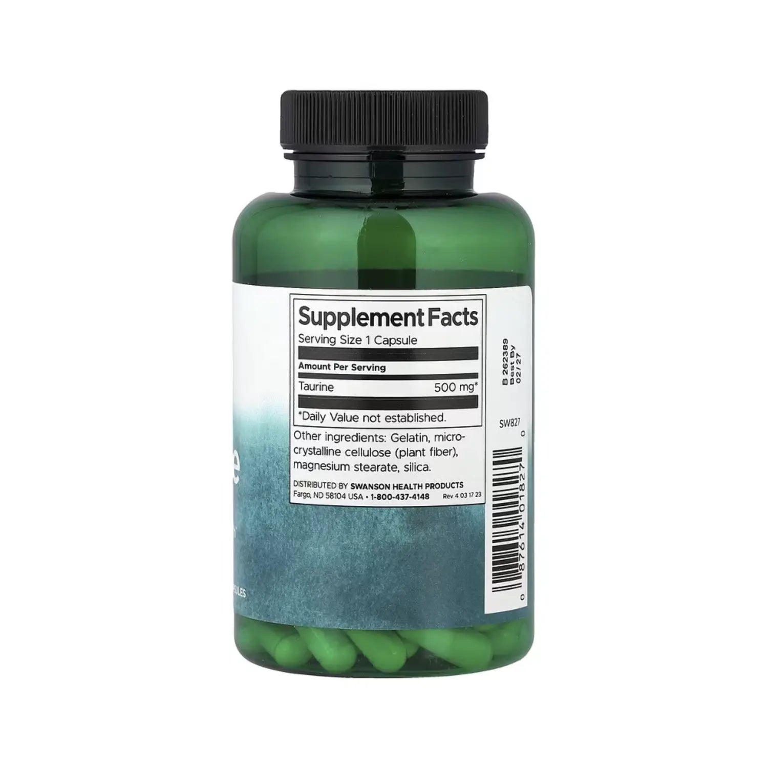 Swanson Taurine 500 mg 100 Caps sfn