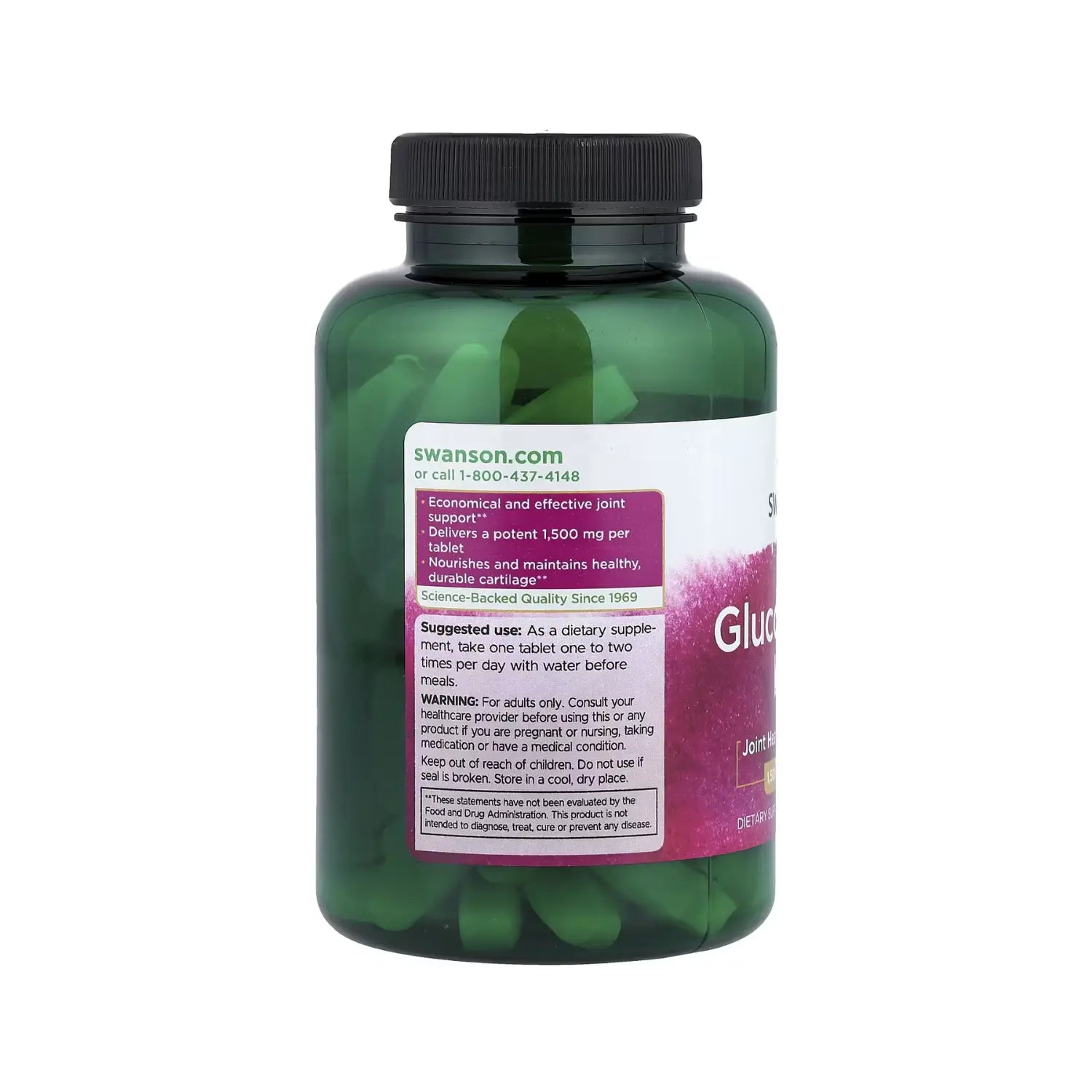 SWANSON GLUCOSAMINA HCL 1,500 MG 100 TABS SFN