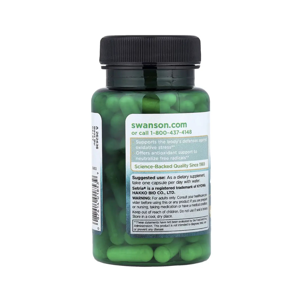 L-Glutatión Reducido, Antioxidante 100caps
