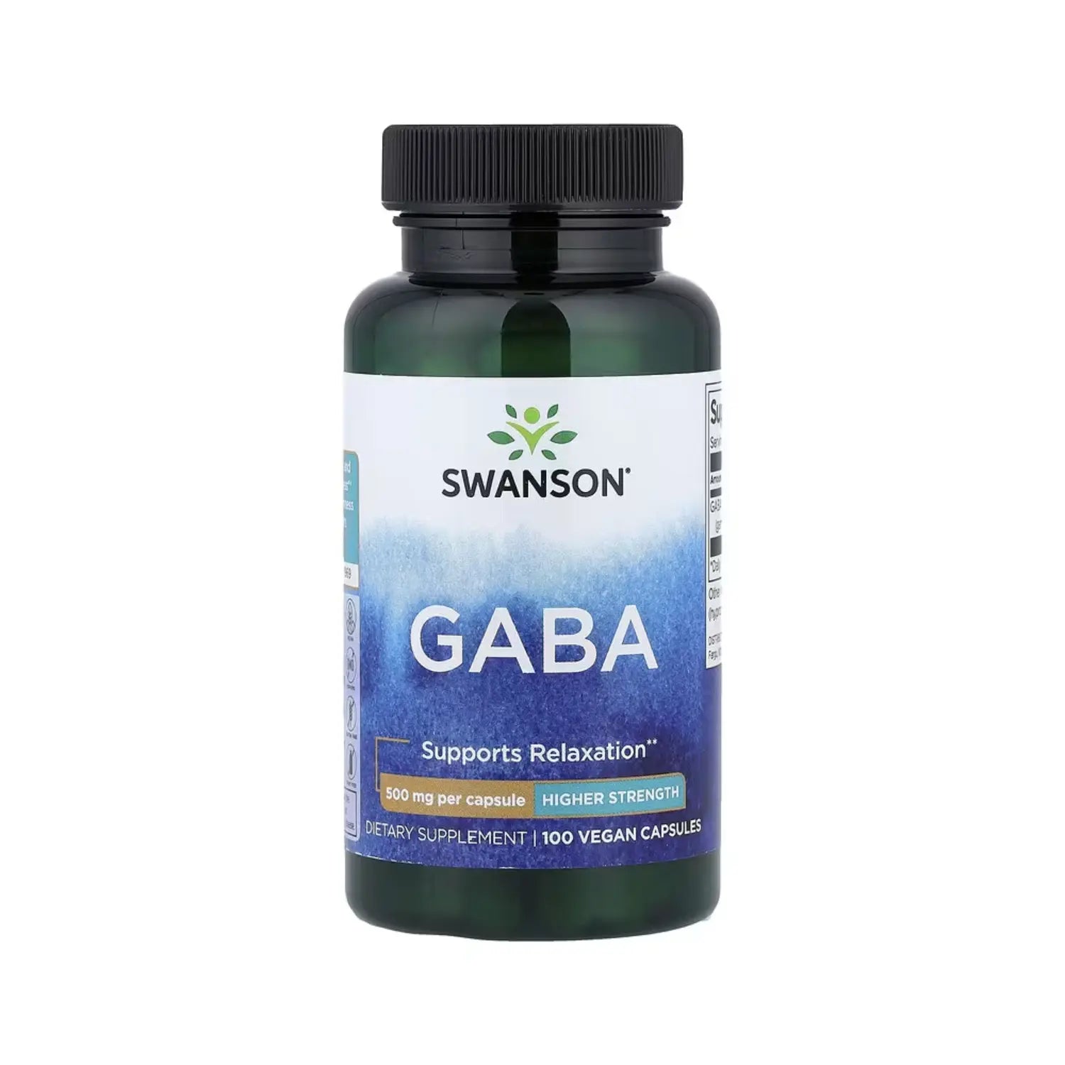 Swanson Gaba Acido Gamma Aminobutirico 500mg 100 caps Sfn