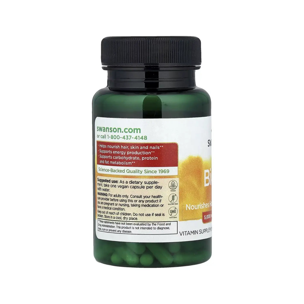 SWANSON BIOTINA 5.000 MCG 100 CAPS SFN