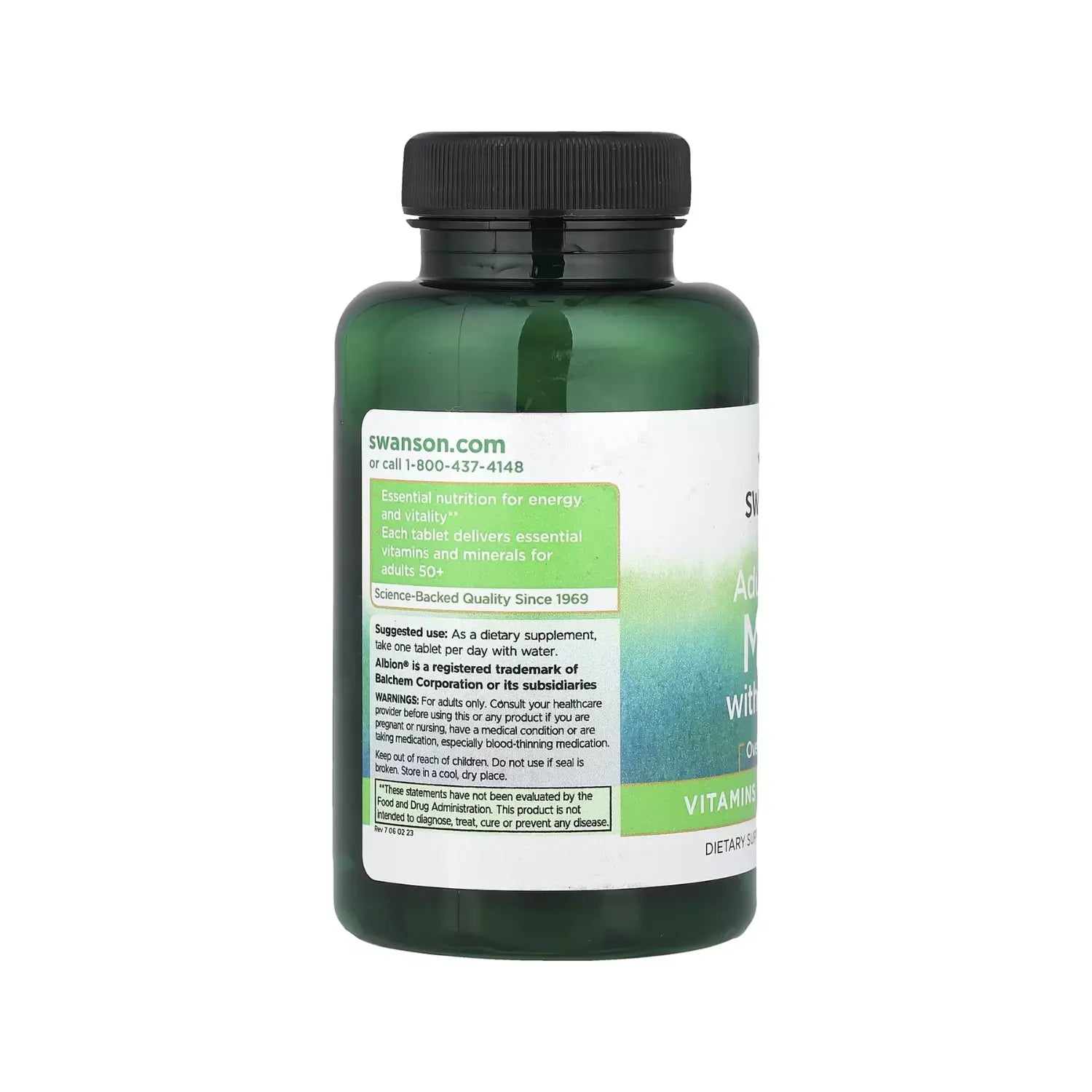 SWANSON GEROMULTI CON HIERRO 100 TABS SFN