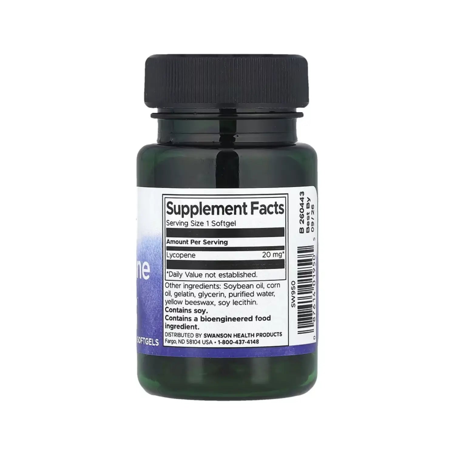 SWANSON LICOPENO 20 MG 60 SOFTGEL SFN