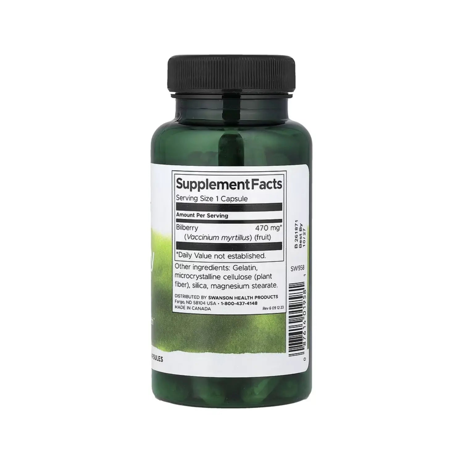 SWANSON FRUTO ARANDANO 470MG SALUD VISION Y OJOS 100CAPS SFN
