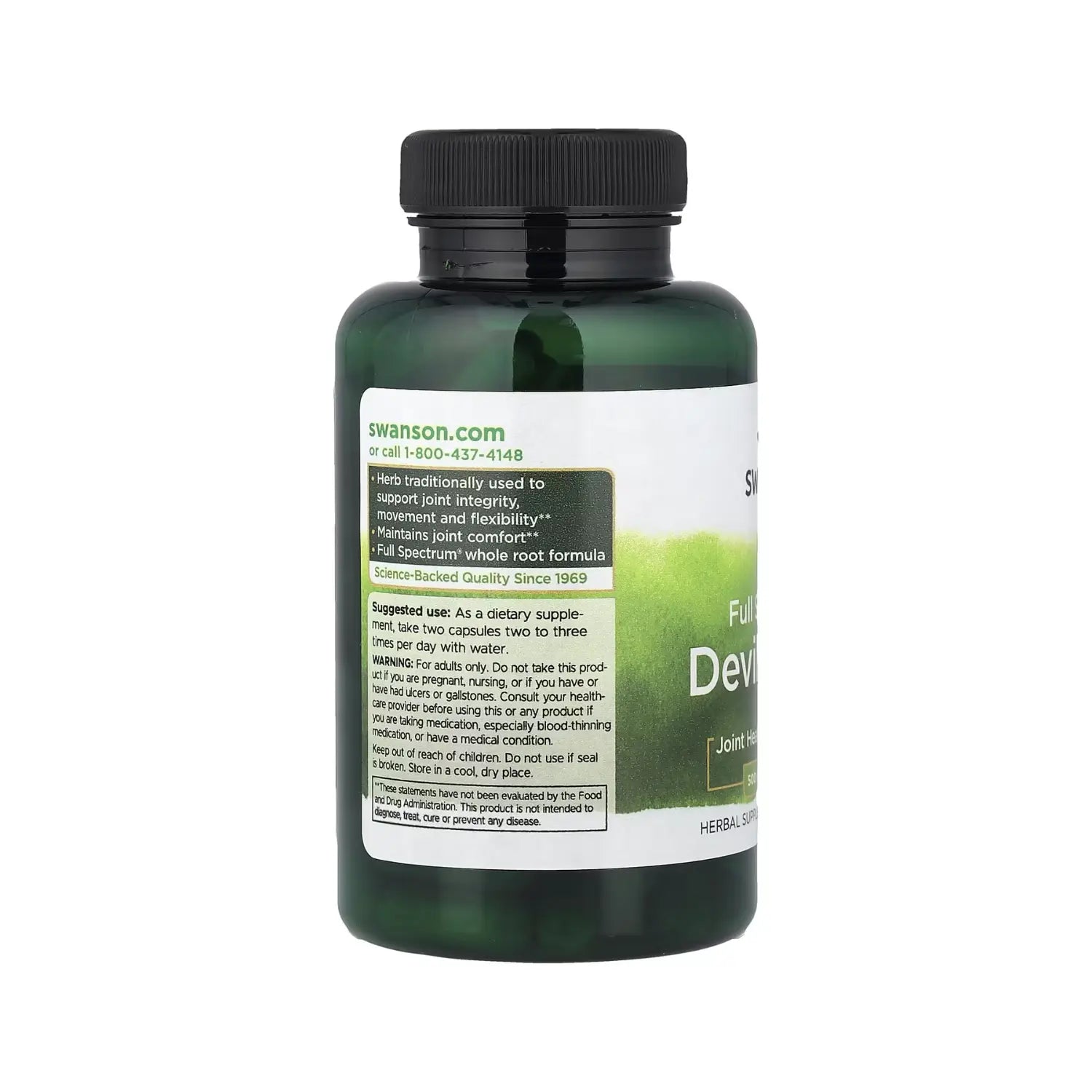 SWANSON GARRA DEL DIABLO 500MG APOYO ARTICULAR 100CAPS SFN