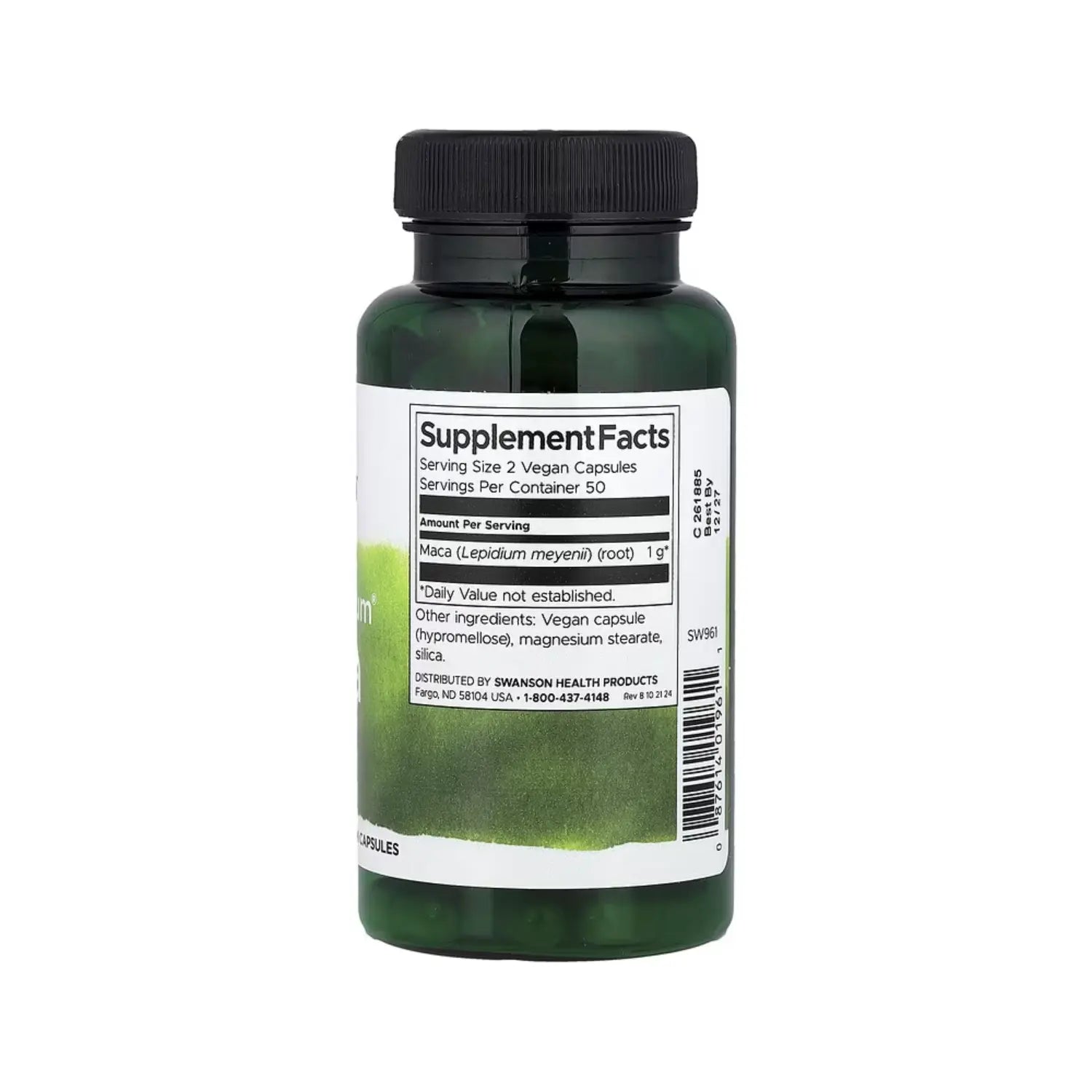Swanson, Maca de espectro completo, 500 mg, 100 cápsulas sfn
