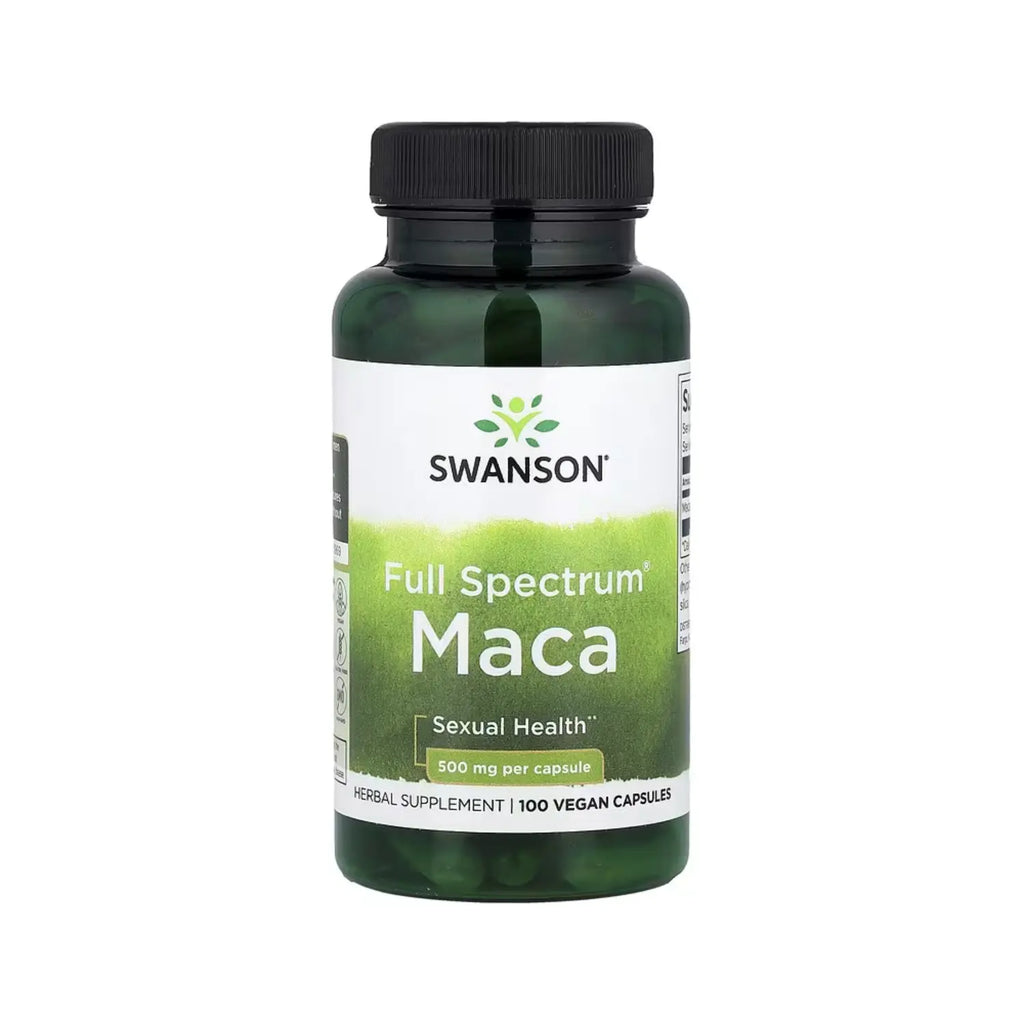 Swanson, Maca de espectro completo, 500 mg, 100 cápsulas sfn