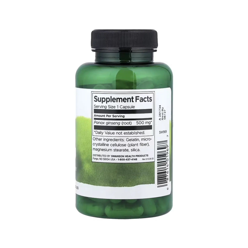 SWANSON GINSENG COREANO 500MG SALUD CEREBRAL 100CAPS SFN