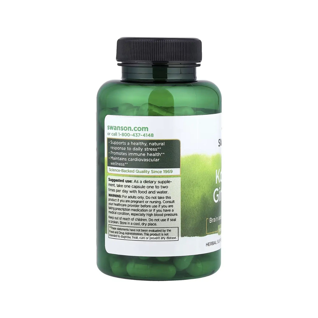 SWANSON GINSENG COREANO 500MG SALUD CEREBRAL 100CAPS SFN