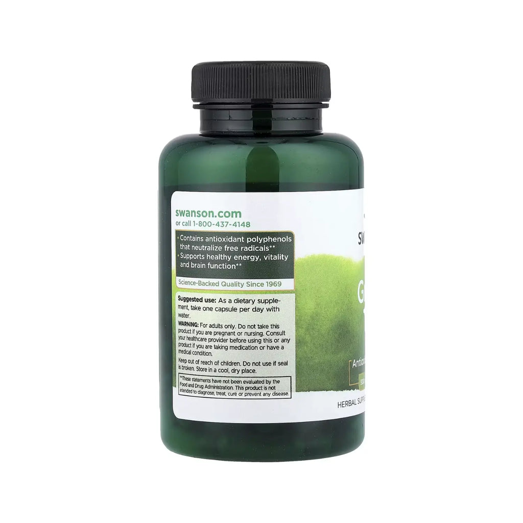 Swanson Green Tea 500 mg 100 Caps SFN