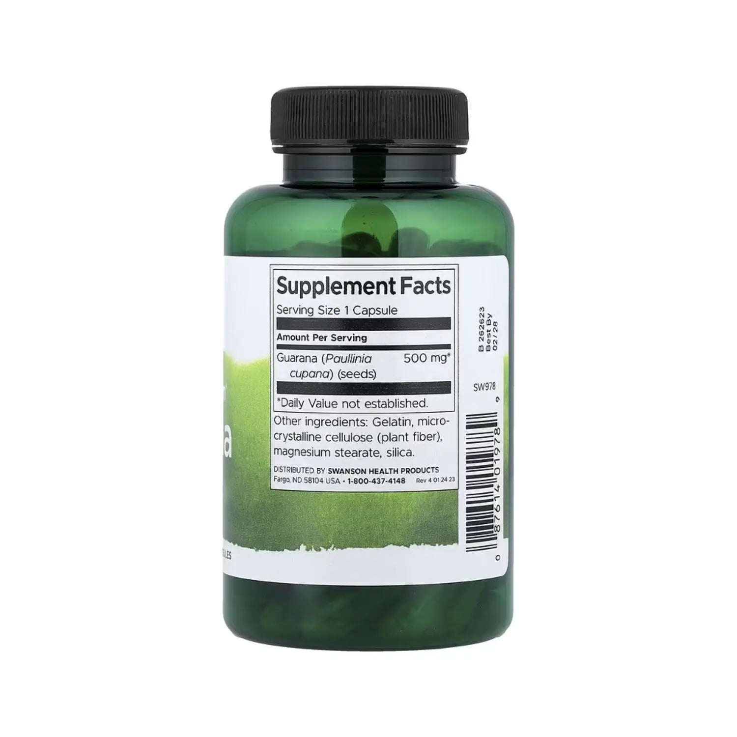 Swanson GUARANA 500 Mg 100 Caps Sfn