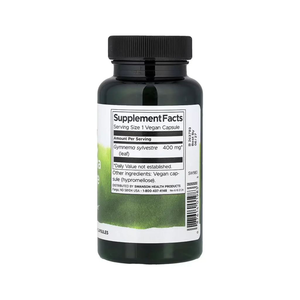 SWANSON HOJA DE GYMNEMA SILVESTRE 400 MG 100 CAPS SFN