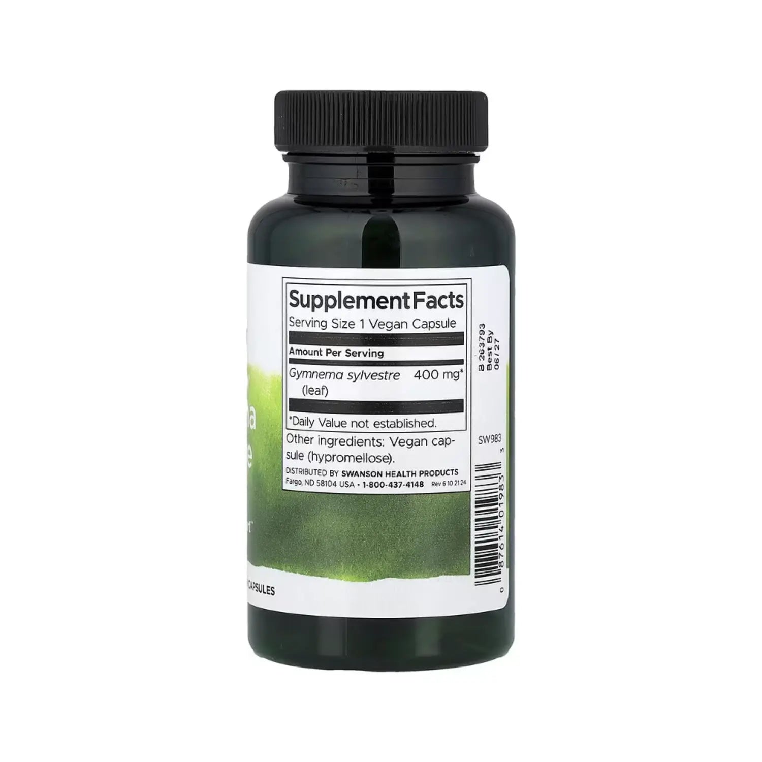 SWANSON HOJA DE GYMNEMA SILVESTRE 400 MG 100 CAPS SFN