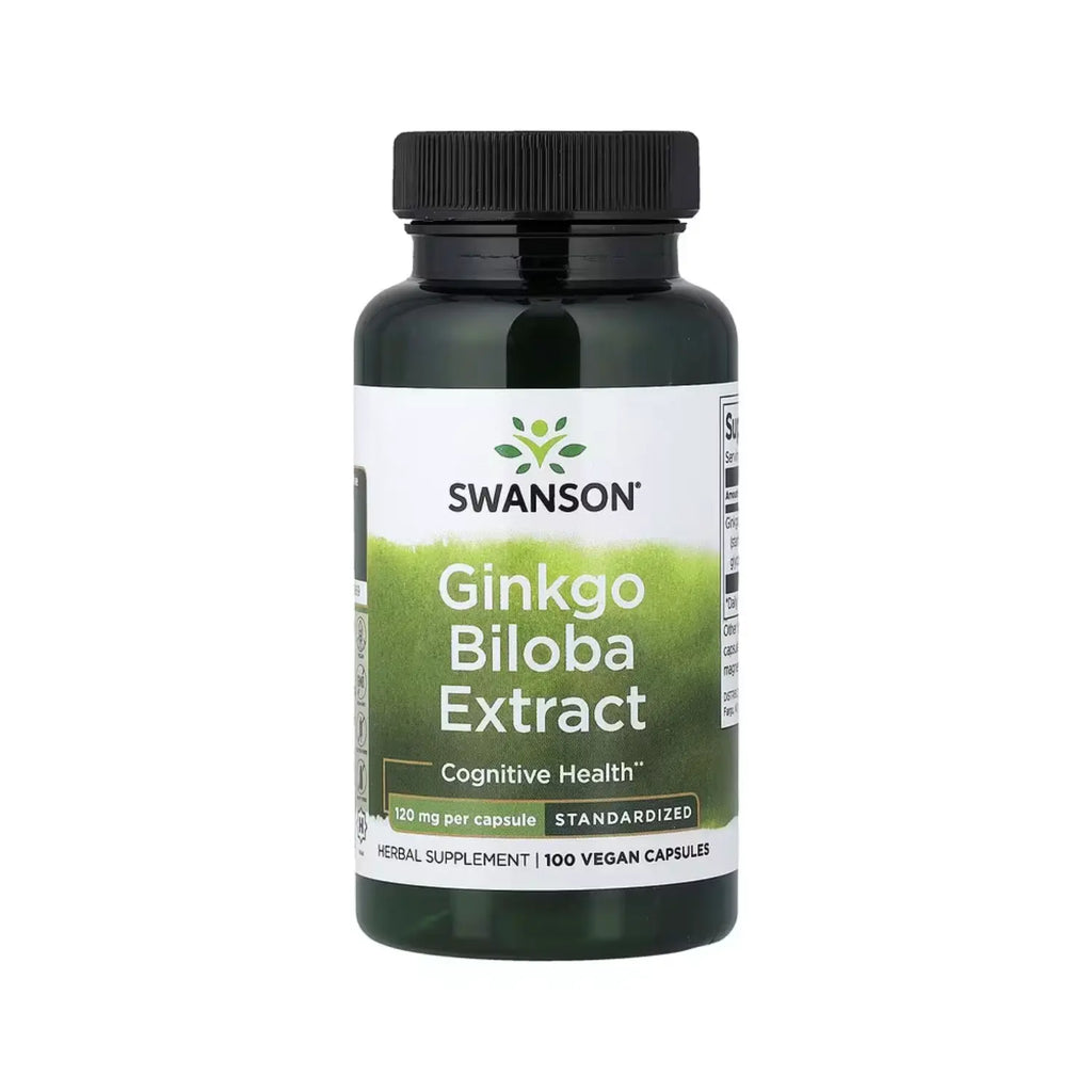 Swanson Ginkgo Biloba Extract - Designed Release 120 mg 100 Veg Caps SFN