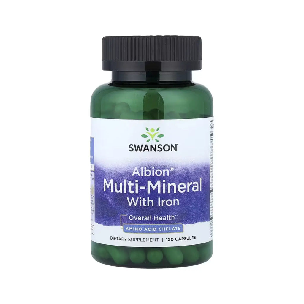 SWANSON ALBION MULTI-MINERAL CON HIERRO 120 CAPSULAS SFN