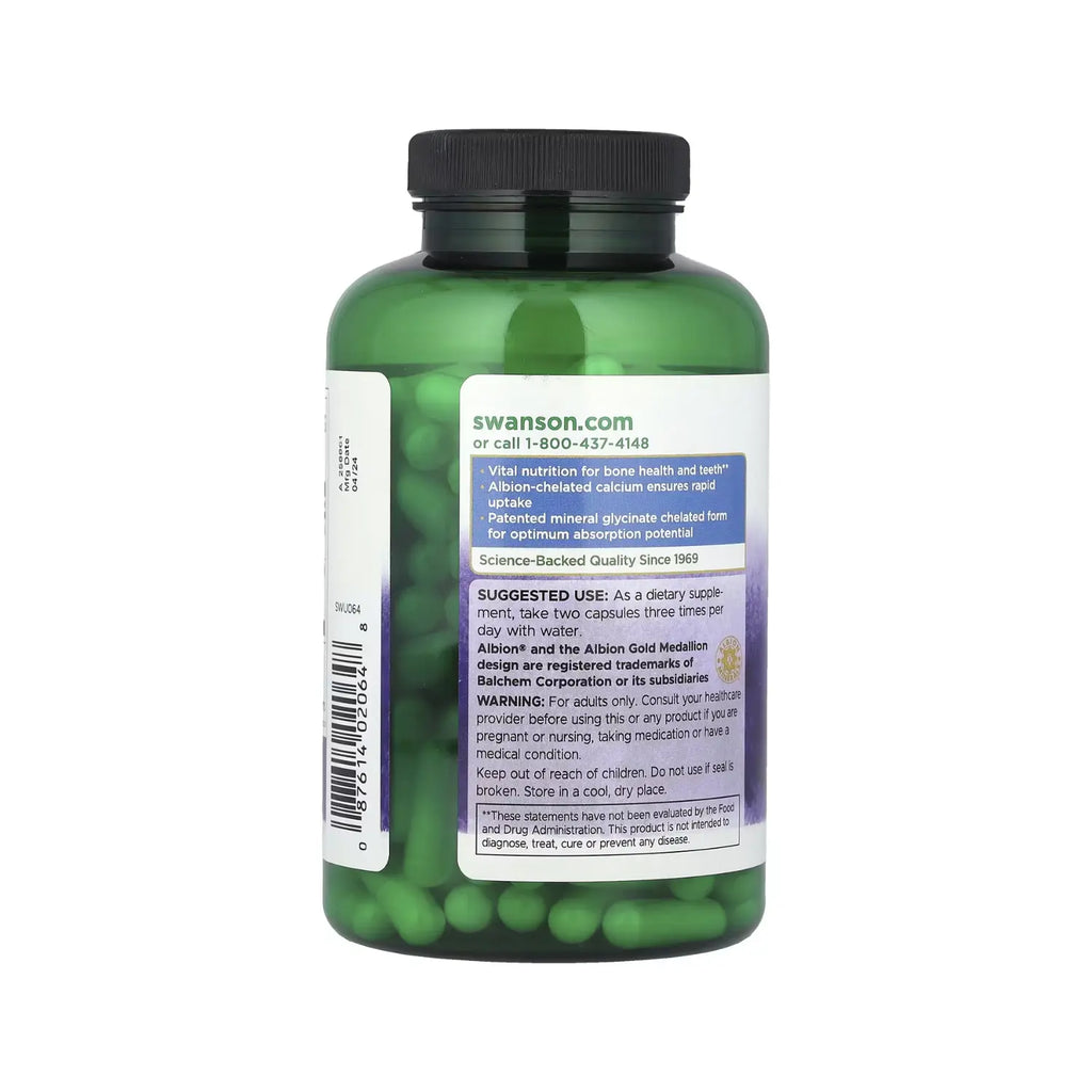 SWANSON CALCIO DE ALBION 180 MG 180 CAPS SFN