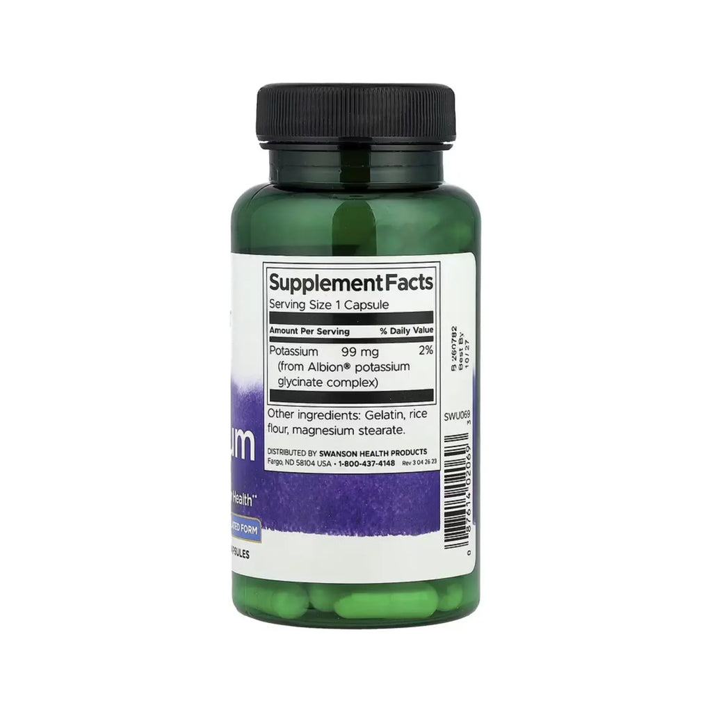 SWANSON POTASIO DE ALBION 99MG 90CAPS SFN