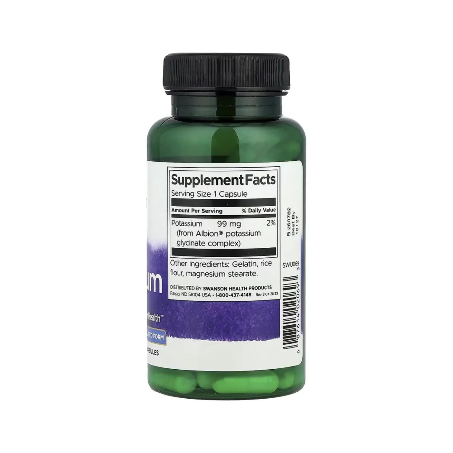 SWANSON POTASIO DE ALBION 99MG 90CAPS SFN