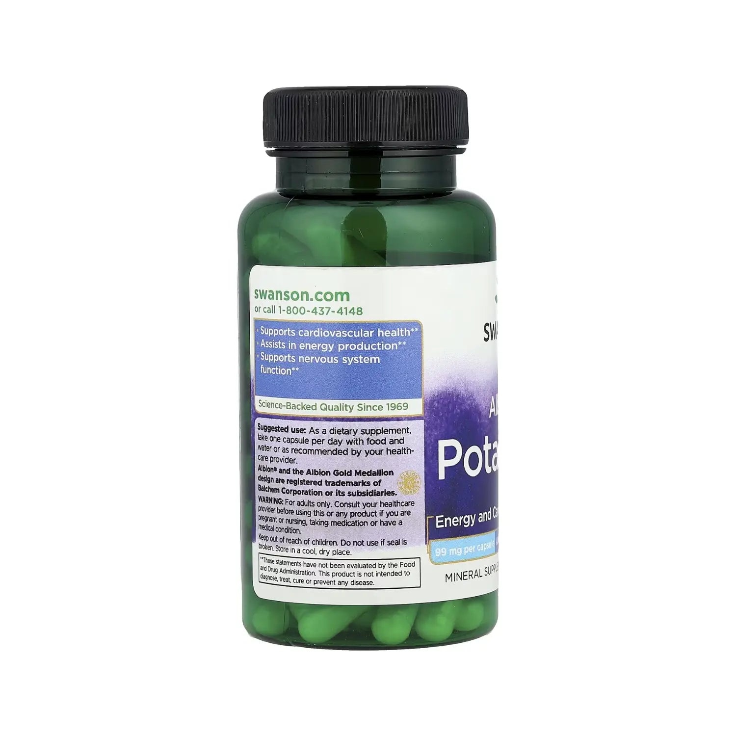 SWANSON POTASIO DE ALBION 99MG 90CAPS SFN