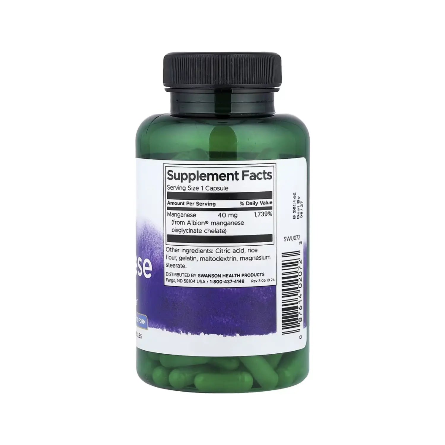 SWANSON MAGNESIO DE ALBION 40 MG 180 CAPS SFN