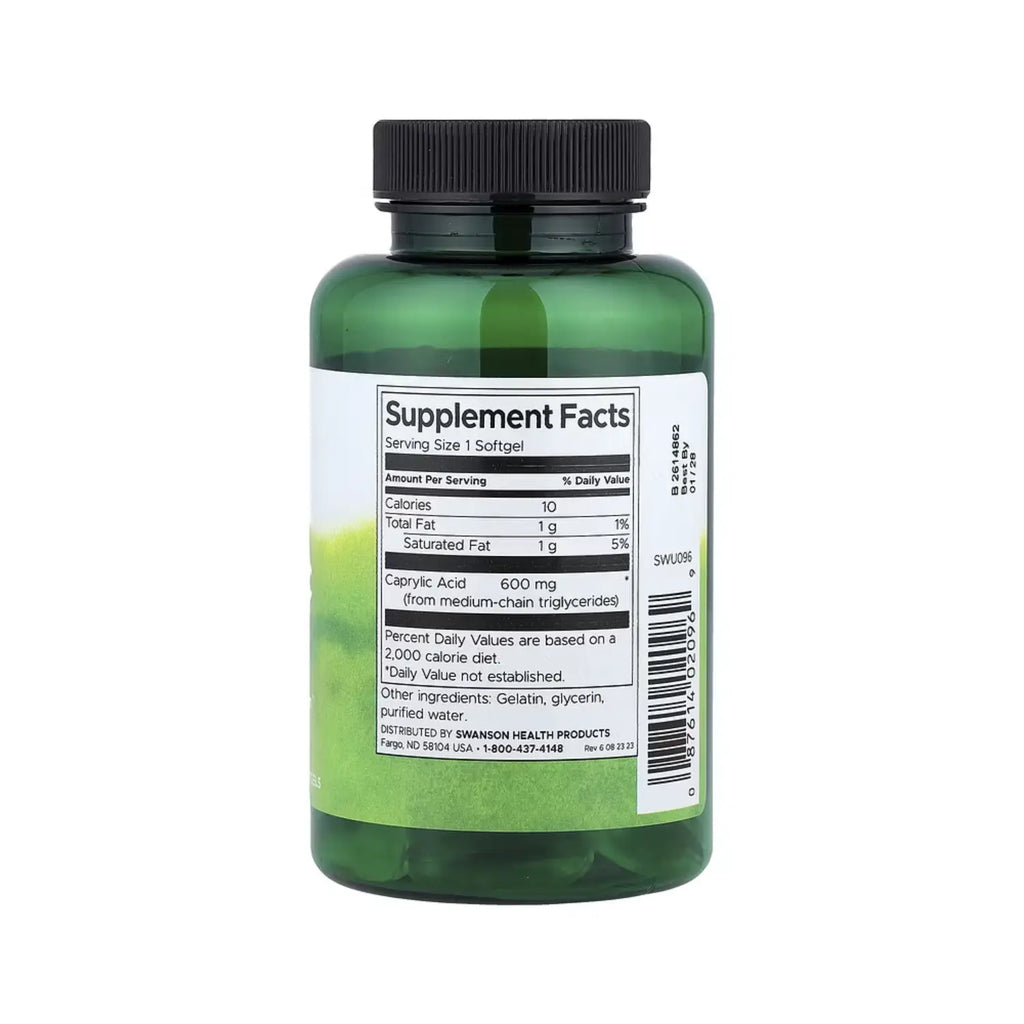 SWANSON ACIDO CAPRILICO 600 MG 60 CAPSULAS BLANDAS