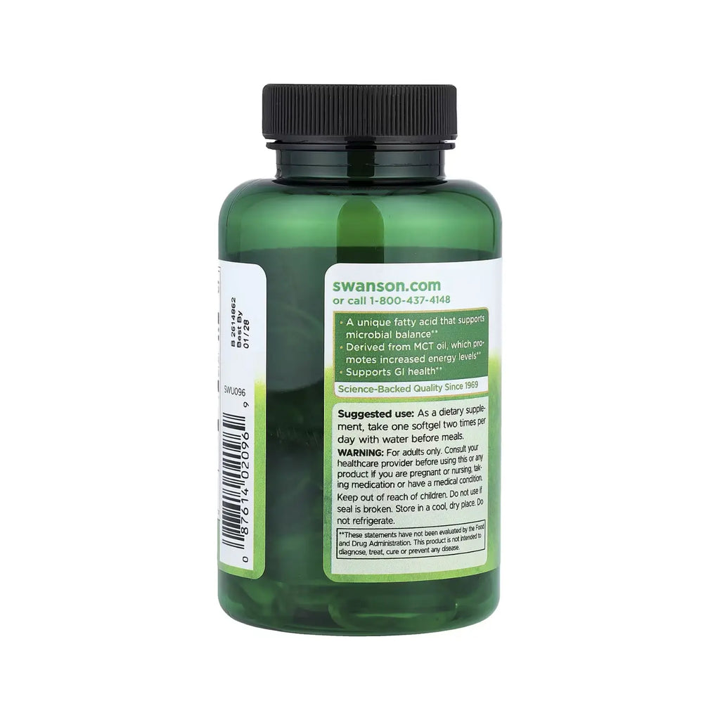 SWANSON ACIDO CAPRILICO 600 MG 60 CAPSULAS BLANDAS