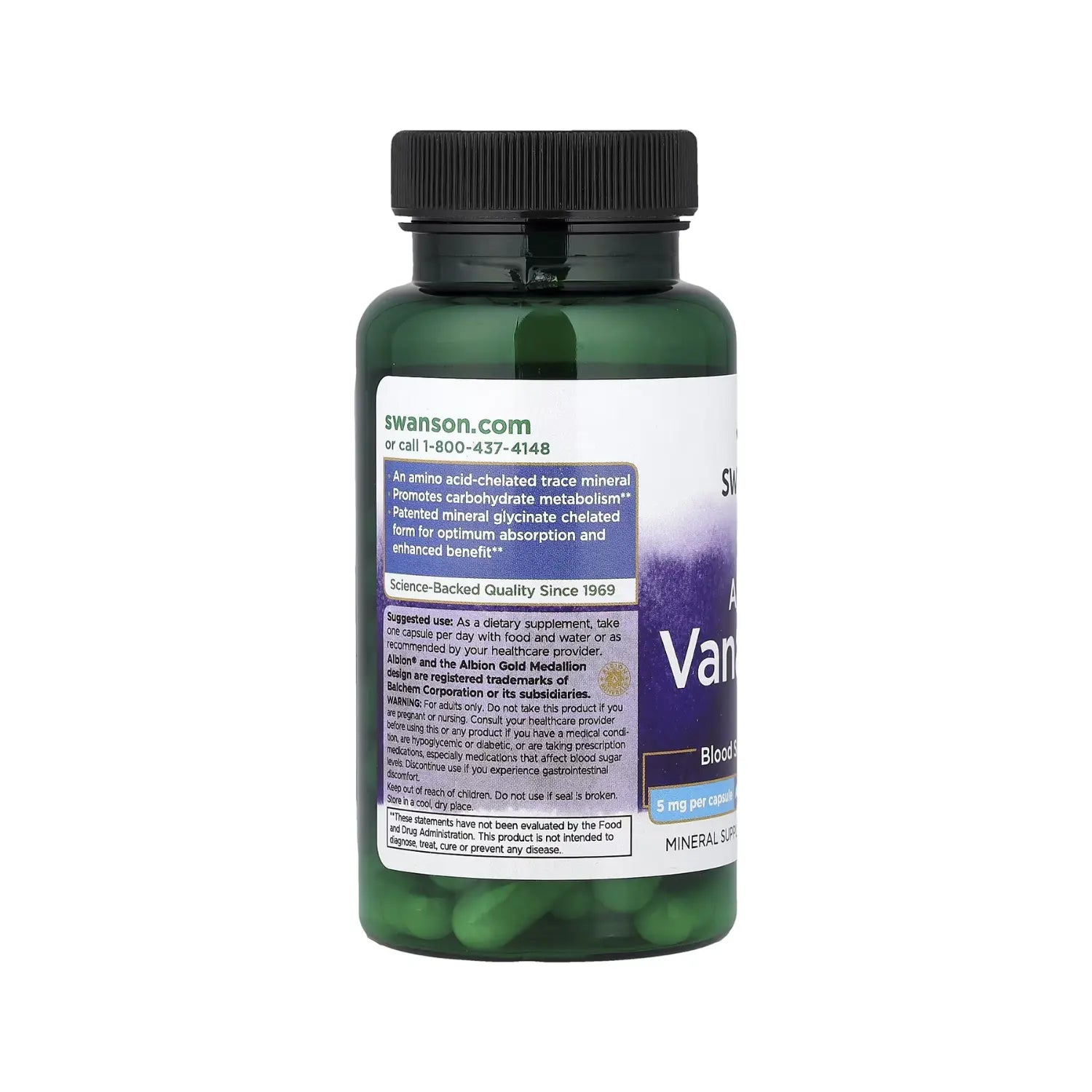 SWANSON ALBION VANADIO 5 MG 60 CAPS SFN