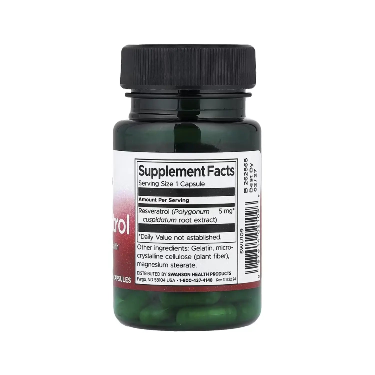 SWANSON  RESVERATROL 5MG 60CAPS