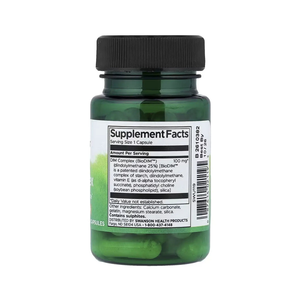 SWANSON COMPLEJO DIM (DIINDOLILMETANO) 100 MG 30 CAPS SFN