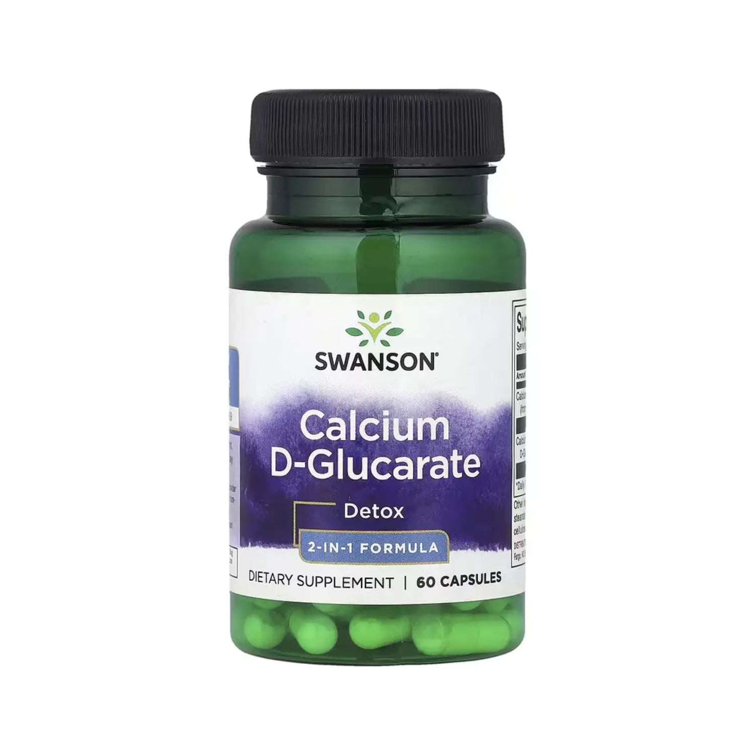 SWANSON CALCIO DE GLUCARATO FORMULA 2 EN 1 60 CAPS SFN