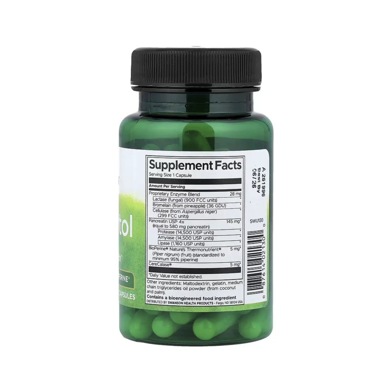 SWANSON DIGESTITOL CON ENZIMAS Y BIOPERINA 60CAPS SFN