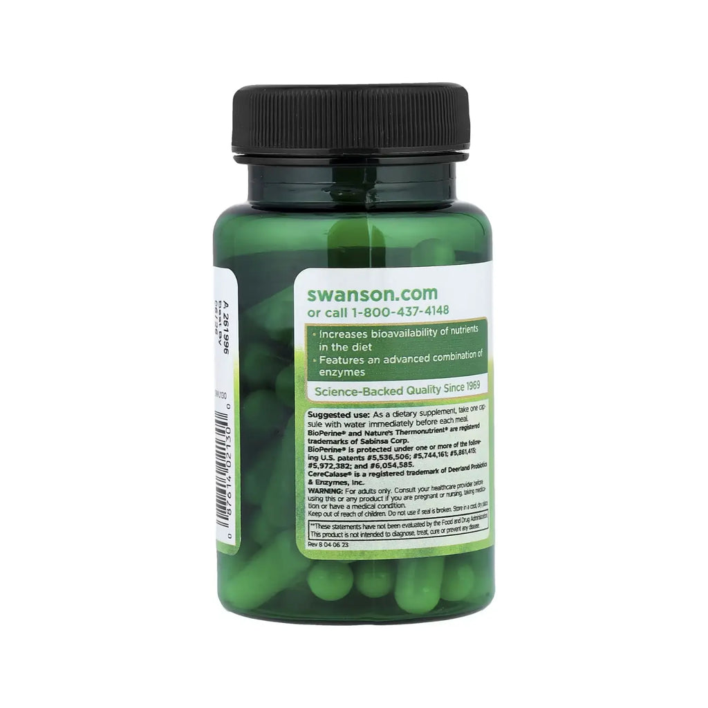 SWANSON DIGESTITOL CON ENZIMAS Y BIOPERINA 60CAPS SFN