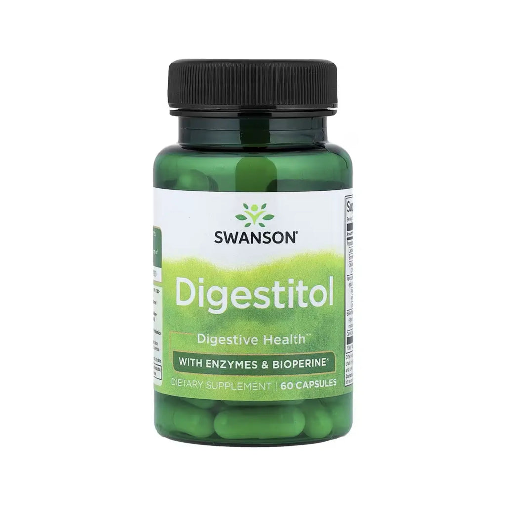 SWANSON DIGESTITOL CON ENZIMAS Y BIOPERINA 60CAPS SFN