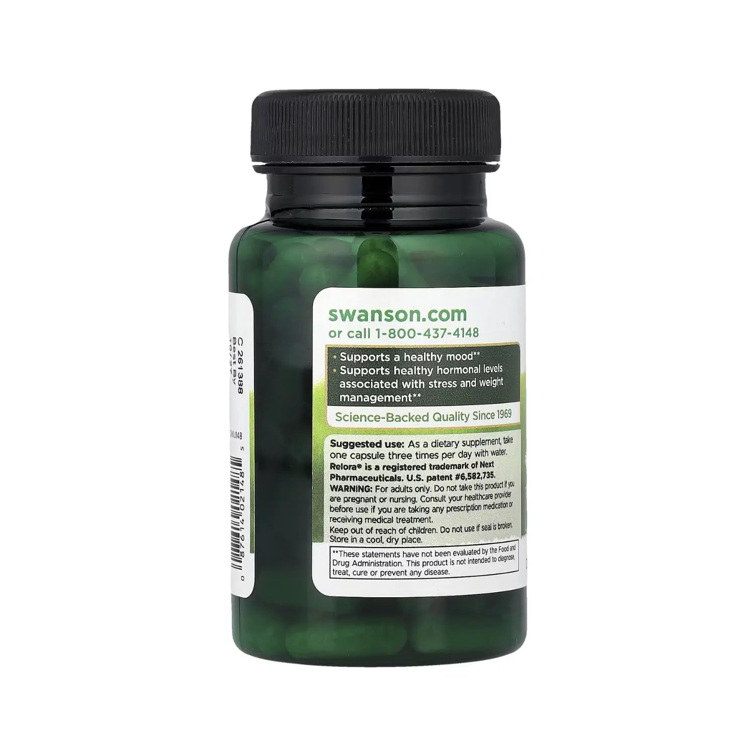 SWANSON RELORA APOYO AL ESTRES Y CONTROL APETITO 250MG 90CAPS SFN