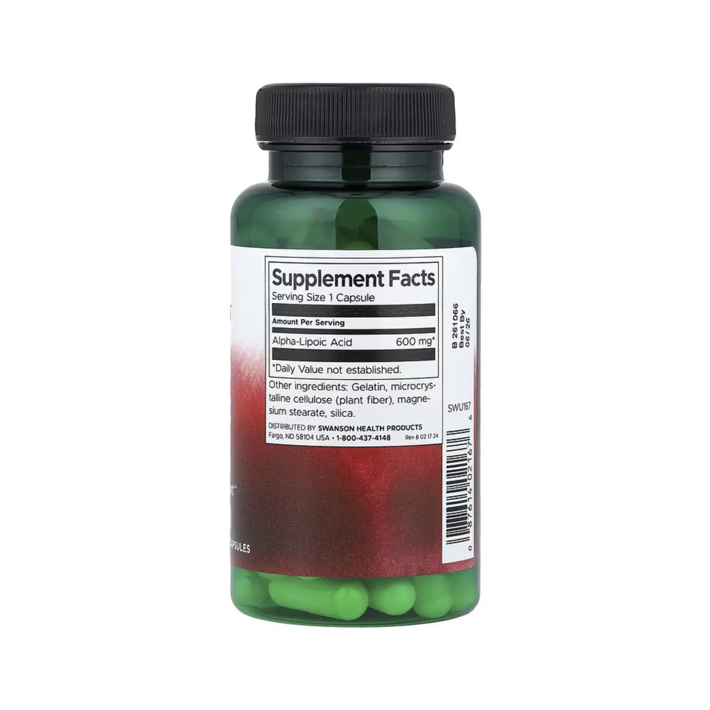SWANSON ACIDO ALFA-LIPOICO 600 MG 60 CAPSULAS SFN