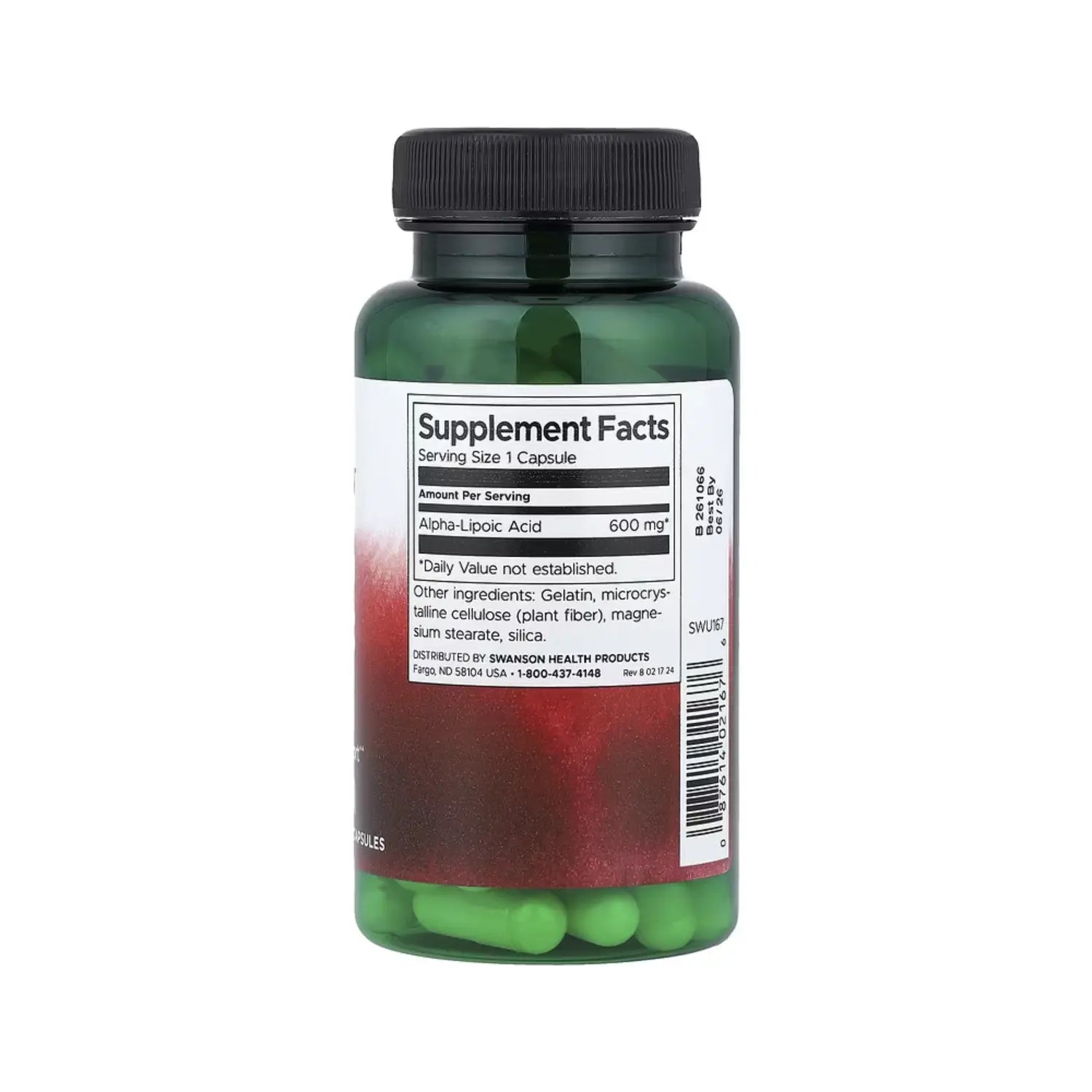 SWANSON ACIDO ALFA-LIPOICO 600 MG 60 CAPSULAS SFN