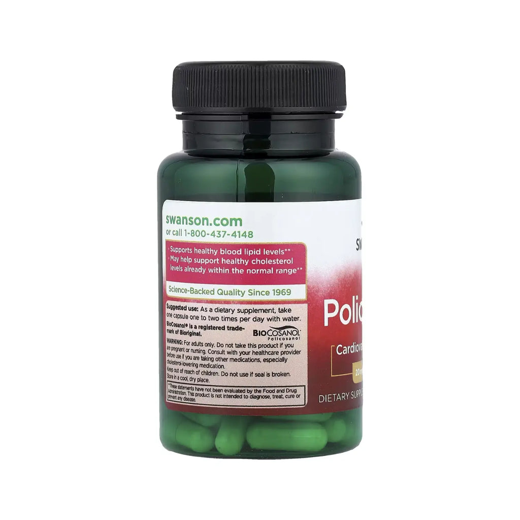 Swanson Policosanol 20mg 60 Caps Sfn