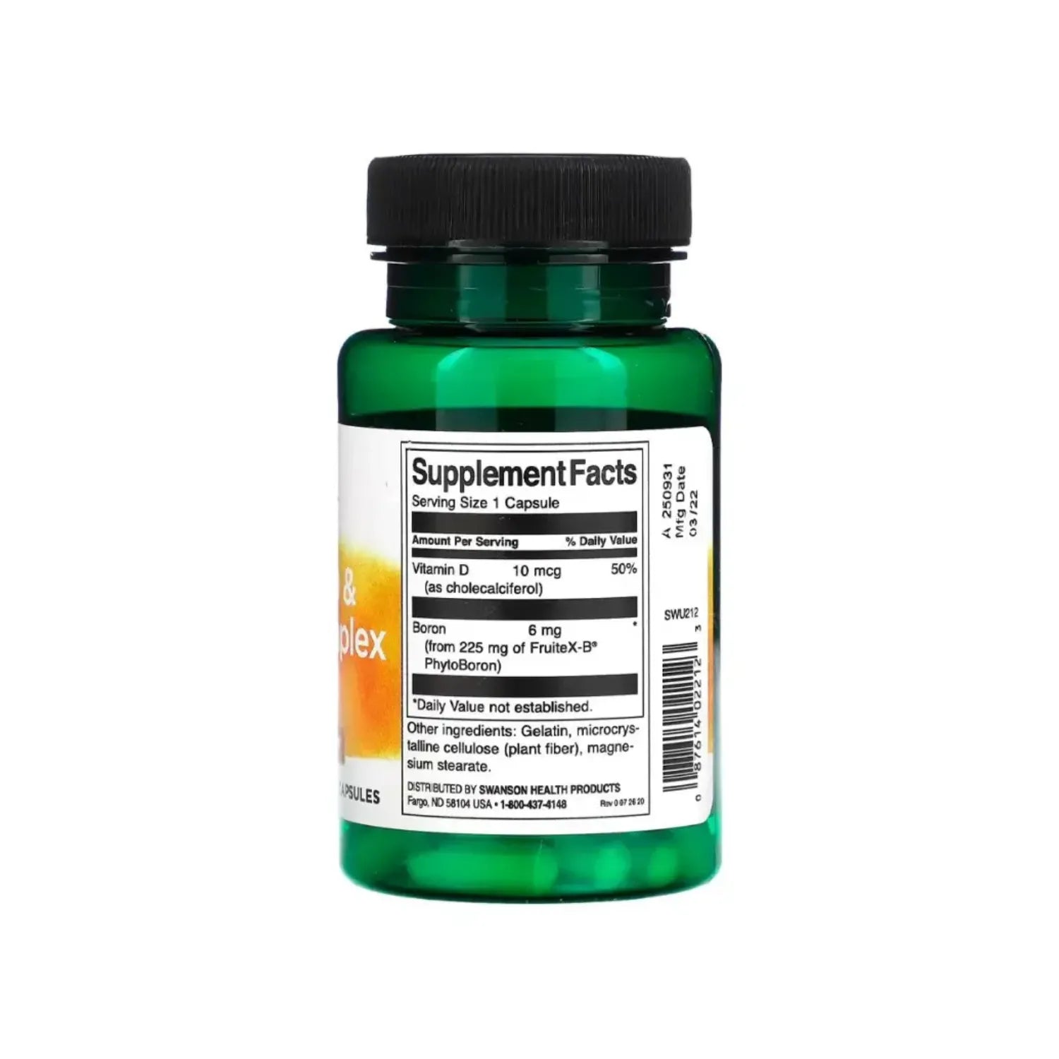 SWANSON VITAMINA D Y BORO 60 CAPS SFN