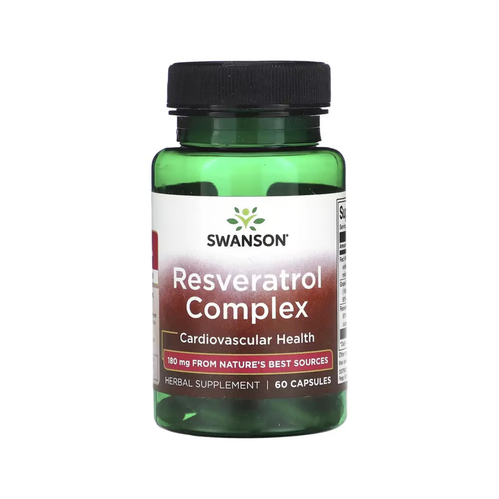SWANSON COMPLEJO DE RESVERATROL 180 MG 60 CAPS SFN
